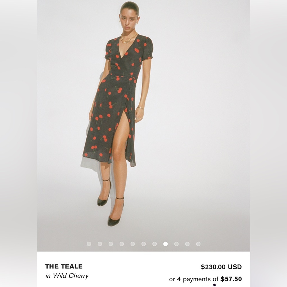Réalisation Par Teale Dress in Wild Cherry